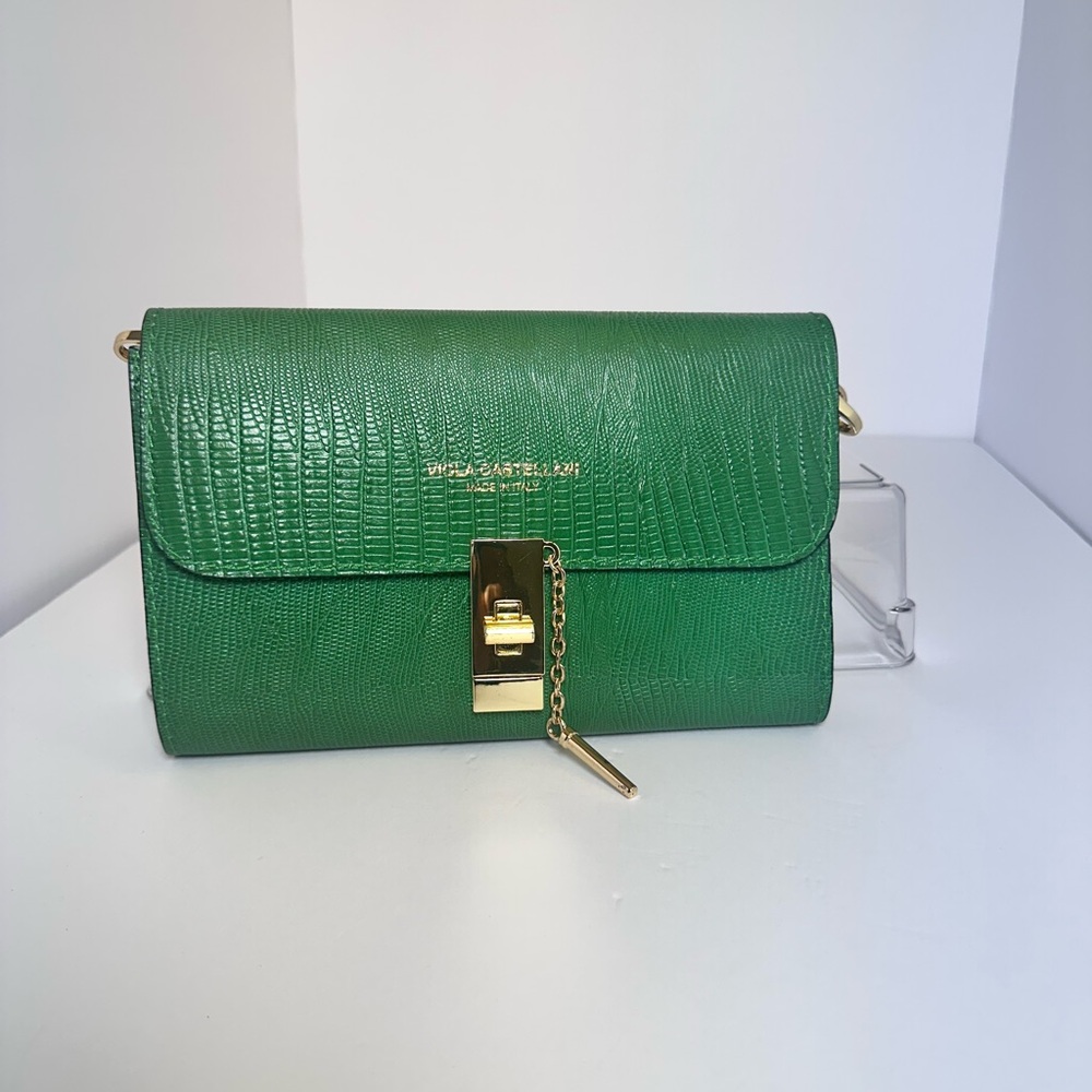 Green and Gold Crossbody Bag